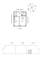 1 ккв № 392 Корп.: 1 , Секция 3  в ЖК Уют