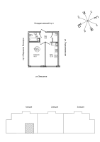 1 ккв № 192 Корп.: 1 , Секция 1  в ЖК Уют