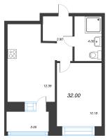 1 ккв № 6 Корп.: У6 , Секция А  в ЖК Уютный