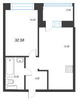 1 ккв № 425 Корп.: У6 , Секция В1  в ЖК Уютный