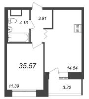 1 ккв № 437 Корп.: У4 , Секция А1  в ЖК Уютный