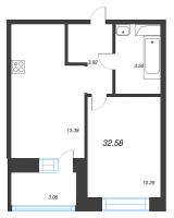 1 ккв № 152 Корп.: У6 , Секция В  в ЖК Уютный
