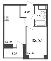 1 ккв № 152 Корп.: У4 , Секция В  в ЖК Уютный