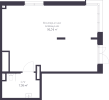 К. пом № БКТ 9.1 Корп.: 9 , Секция 9  в ЖК VEREN NORT сертолово