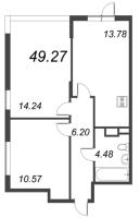 2 ккв № 1.8 Корп.: 1 , Секция 1  в ЖК VEREN NORT сертолово