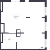 К. пом № БКТ 5.5 Корп.: 5 , Секция 5  в ЖК VEREN NORT сертолово