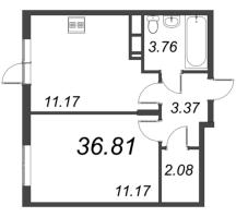 1 ккв № 1.46 Корп.: 1 , Секция 1  в ЖК ВЕРЕН НОРТ сертолово