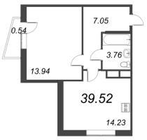 2 ккв (Евро) № 2.124 Корп.: 2 , Секция 1  в ЖК VEREN NORT сертолово