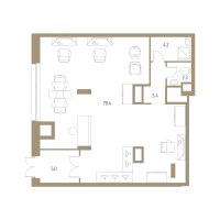 К. пом № Н6 Корп.: 1 , Секция 1  в ЖК VIDI