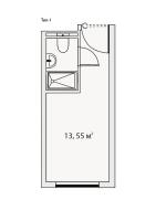 Студия № 2514 Корп.: 2 , Секция 1  в ЖК Vertical Московская