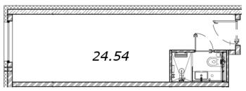 Студия № 1318 Корп.: 1 , Секция 1  в ЖК Vertical Московская