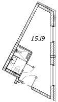 Студия № 2303 Корп.: 1 , Секция 1  в ЖК Vertical Московская