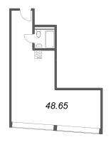 1 ккв № 05/16 Корп.: 1 , Секция 1  в ЖК Well Московский