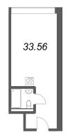 Студия № 05/19 Корп.: 1 , Секция 1  в ЖК Well Московский