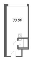 Студия № 05/39 Корп.: 1 , Секция 1  в ЖК Well Московский