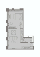 2 ккв (Евро) № 5014 Корп.: 1 , Секция 1  в ЖК YE’S Primorsky