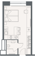 Студия № 4068 Корп.: 1 , Секция 1  в ЖК YE’S Primorsky