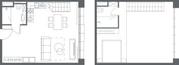 2 ккв (Евро) № 12032 Корп.: 1 , Секция 1  в ЖК YE’S Primorsky