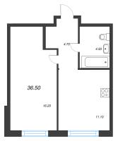 1 ккв № 218 Корп.: 1.12 , Секция 5  в ЖК Ягодное Река Парк
