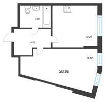 1 ккв № 63 Корп.: 1.12 , Секция 2  в ЖК Ягодное Река Парк