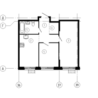 2 ккв № 111 Корп.: 1.11 , Секция 2  в ЖК Ягодное Река Парк