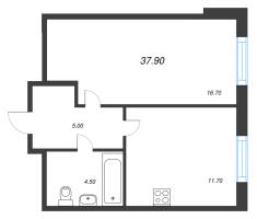 1 ккв № 98 Корп.: 1.12 , Секция 3  в ЖК Ягодное Река Парк