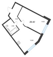 1 ккв № 159 Корп.: 1.12 , Секция 4  в ЖК Ягодное Река Парк