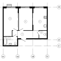 2 ккв № 17 Корп.: 1.11 , Секция 1  в ЖК Ягодное Река Парк