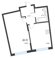 1 ккв № 481 Корп.: 1.10.1 , Секция 6  в ЖК Ягодное Река Парк