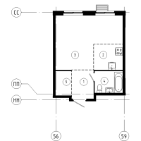 Студия № 683 Корп.: 1.11 , Секция 7  в ЖК Ягодное Река Парк