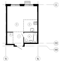 Студия № 402 Корп.: 1.11 , Секция 5  в ЖК Ягодное Река Парк