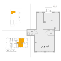 К. пом № 8-Н Корп.: 4 , Секция 2  в ЖК Янила Форест