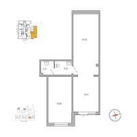 К. пом № 1-4 Корп.: 5.1 , Секция 4  в ЖК Ю Гатчина