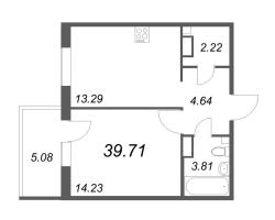 1 ккв № 32 Корп.: 5.1 , Секция 1  в ЖК Ю Гатчина