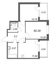 2 ккв № 177 Корп.: 1 Уч. Канада , Секция 7  в ЖК ЮгТаун
