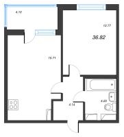 2 ккв (Евро) № 185 Корп.: 3.1 Уч. Австралия , Секция 4  в ЖК ЮгТаун