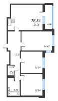 4 ккв (Евро) № 127 Корп.: 3.1 Уч. Австралия , Секция 3  в ЖК ЮгТаун