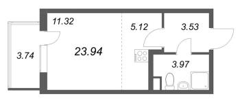 Студия № 148 Корп.: 3.6 Уч. Австралия , Секция 5  в ЖК ЮгТаун