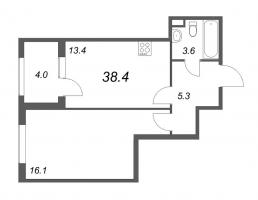 1 ккв № 8 Корп.: 2.1 Уч. Греция , Секция 1  в ЖК ЮгТаун