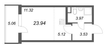 Студия № 147 Корп.: 3.6 Уч. Австралия , Секция 5  в ЖК ЮгТаун