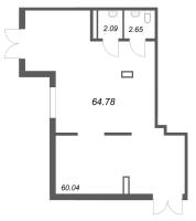 К. пом № Н.87120 Корп.: 3.4 Уч. Австралия , Секция 3  в ЖК ЮгТаун