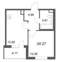 1 ккв № 227 Корп.: 3.7 Уч. Австралия , Секция 7  в ЖК ЮгТаун