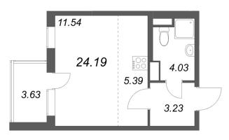 Студия № 157 Корп.: 3.6 Уч. Австралия , Секция 5  в ЖК ЮгТаун