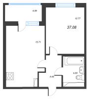 2 ккв (Евро) № 212 Корп.: 3.1 Уч. Австралия , Секция 5  в ЖК ЮгТаун