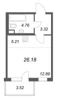 Студия № 229 Корп.: 3.7 Уч. Австралия , Секция 7  в ЖК ЮгТаун