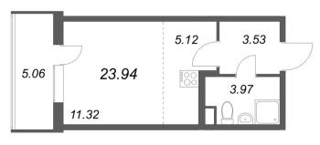 Студия № 94 Корп.: 3.6 Уч. Австралия , Секция 3  в ЖК ЮгТаун