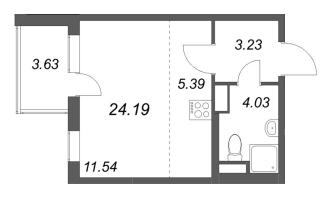 Студия № 108 Корп.: 3.6 Уч. Австралия , Секция 3  в ЖК ЮгТаун