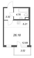 Студия № 226 Корп.: 3.7 Уч. Австралия , Секция 7  в ЖК ЮгТаун