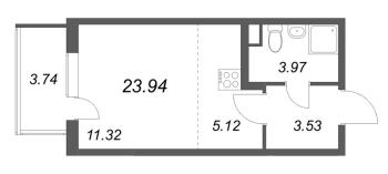 Студия № 93 Корп.: 3.6 Уч. Австралия , Секция 3  в ЖК ЮгТаун