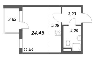 Студия № 92 Корп.: 3.6 Уч. Австралия , Секция 3  в ЖК ЮгТаун